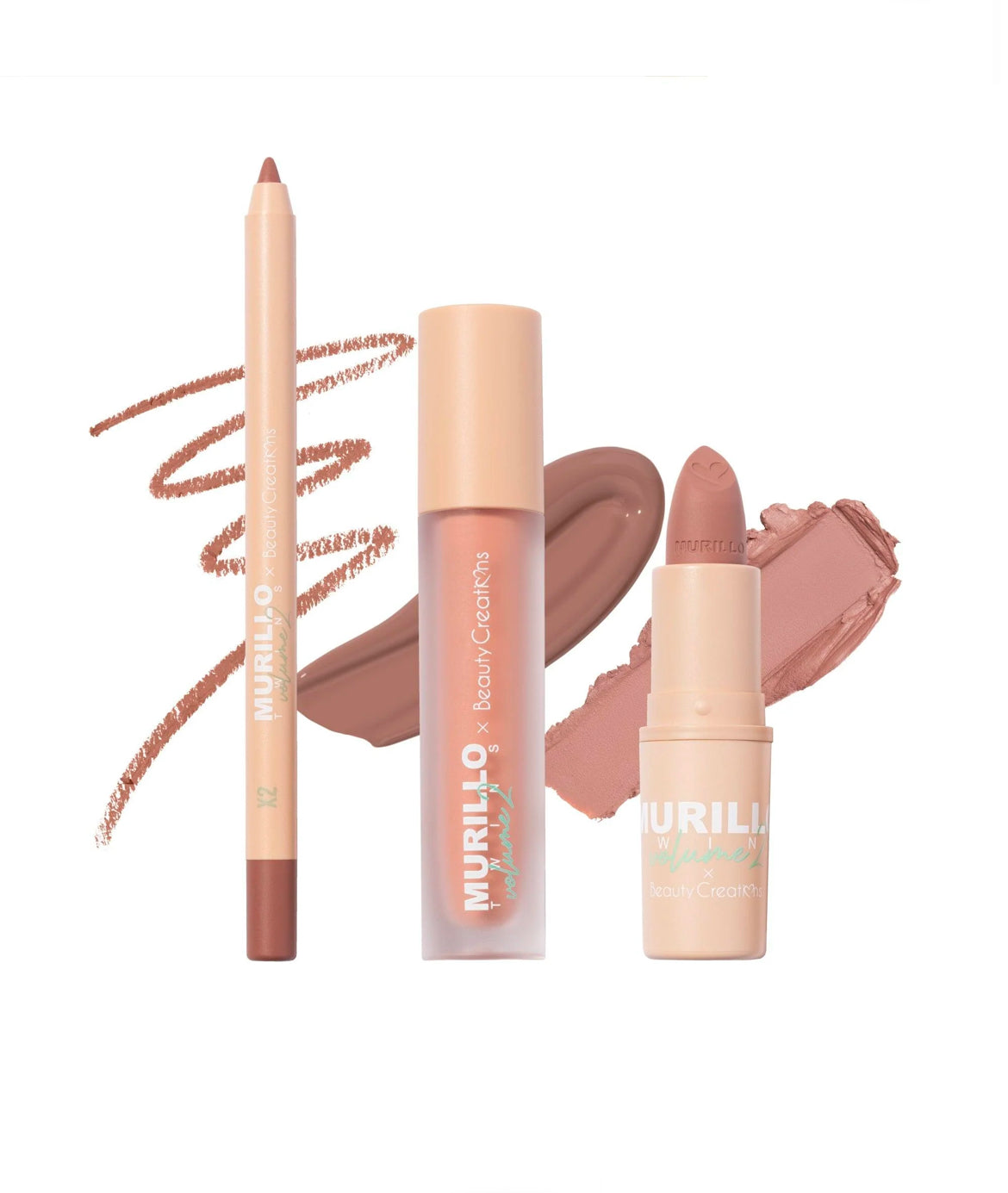 MURILLO TWINS VOL. 2 - LOVE ME NUDE LIP KIT.  1pc