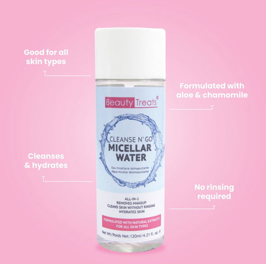 Cleanse N' Go Micellar Water Remover Makeup (3pc