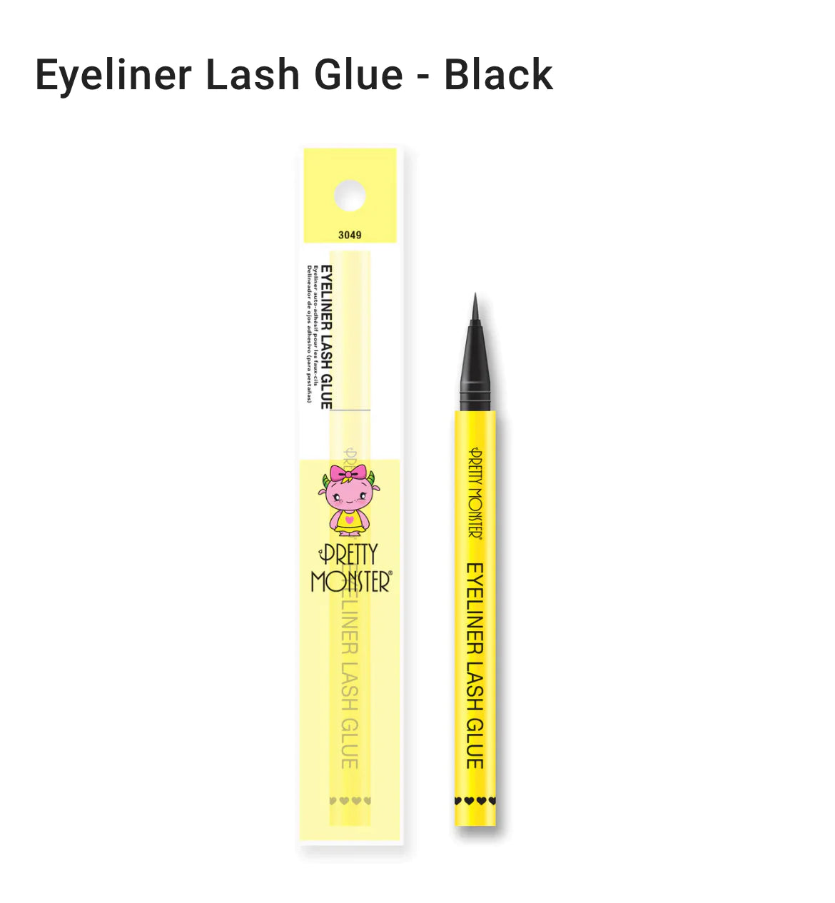 Eyeliner Lash Glue - VENDOR PRETTY MONSTER 3pc