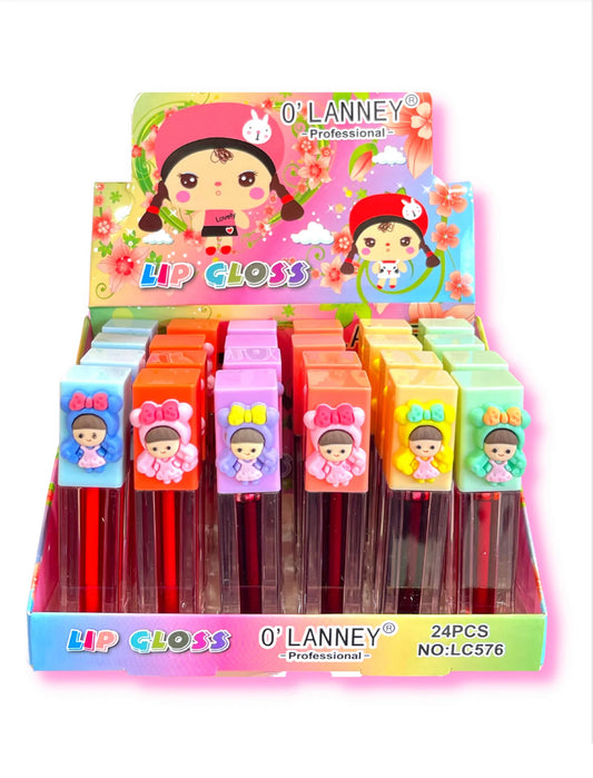 O’Lanny  Doll Lip gloss display 24pcs