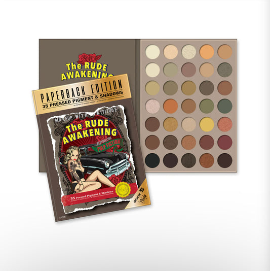 The Rude Awakening Eyeshadow Palette - Paperback Edition. 3pc