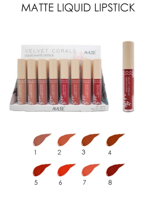 Velvet Corals Liquid Matte Lipstick’s 3pc