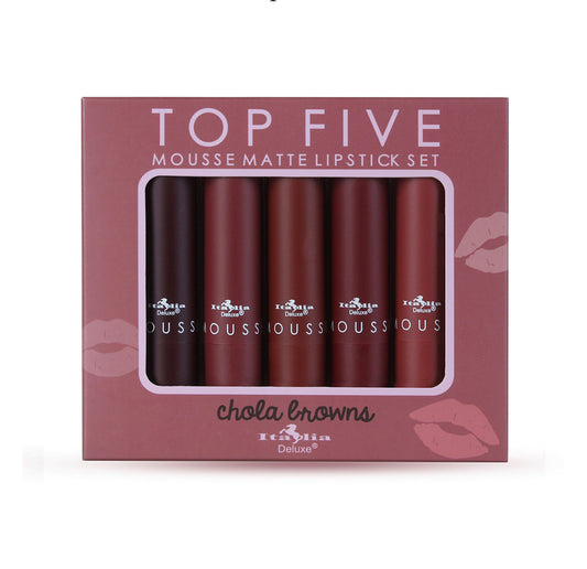 Top Five Chola Browns Lipstick Set 3pc