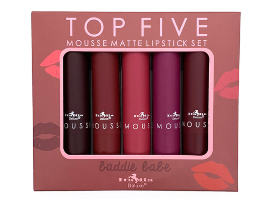 Top five Baddie Babe Lipstick Set. 3pc